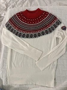Tommy Hilfiger Nordic Fair Isle Striped Knit Sweater Woman’s Size M Soft Outdoor - Picture 1 of 8