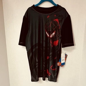 Marvel Spider-Man Boys Rash Guard with Short Sleeves, Size L 10/12 50+ UPF NWT - Picture 1 of 12