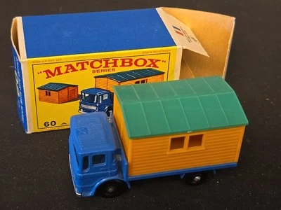 MATCHBOX LESNEY #60 Truck with Site Office W 1st Issue "New Model" Real BOX '60s - Image 1 of 4