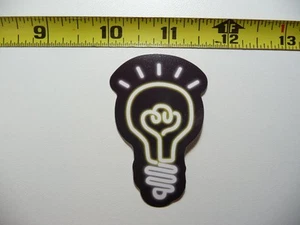 NEON DECAL STICKER LIGHT BULB IDEA ELECTRIC LAPTOP FUNNY CUTE DECORATION - Picture 1 of 1