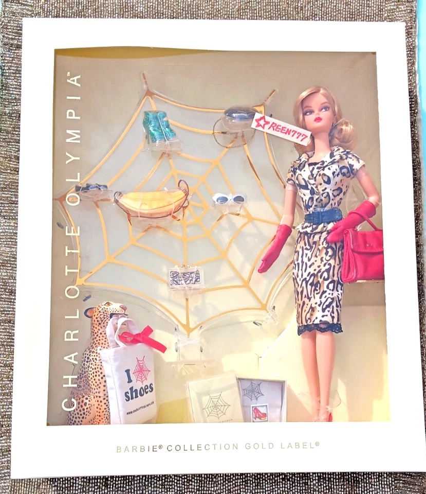 Muñeca Barbie Charlotte Olympia + Leopardo Mattel Coleccionista Etiqueta Dorada DKN15 2015 Nueva Foto 1 de 4