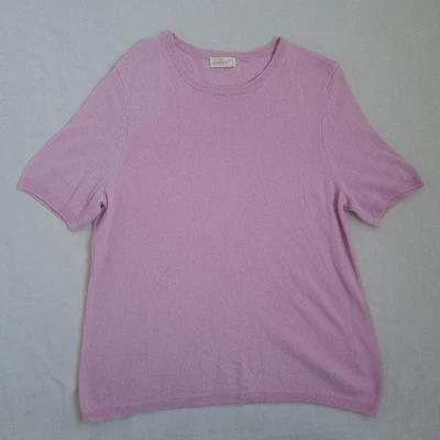 Suéter de manga corta 100 % cachemir Atelier Gs para mujer talla EU 44 US 14 UK 18 rosa Foto 1 de 4