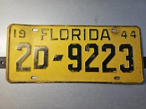 1944 Florida License Plate Duval Co. Repainted (Lot 1658) - Picture 1 of 7