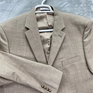 Ralph Lauren Blazer Herren Gr. 46 L Sakko Freizeit Zweiknopf Wolle Leinen Sport Mantel - Bild 1 von 16