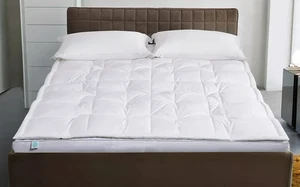 Martha Stewart 3" weiß Daunen Top Federbett - King Size 78 x 80 Zoll - MS-FB-06 - Bild 1 von 11