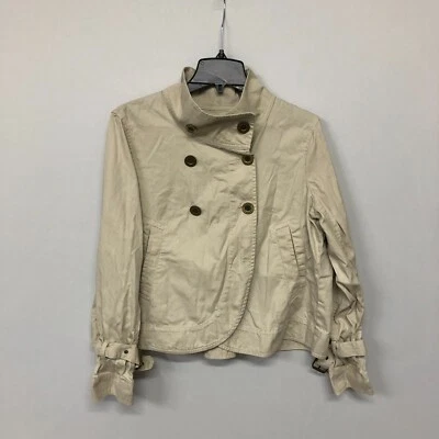 MK Michael Kors Women Button Front Jacket Top Size Large 100% Cotton M025 -20 - Image 1 of 4