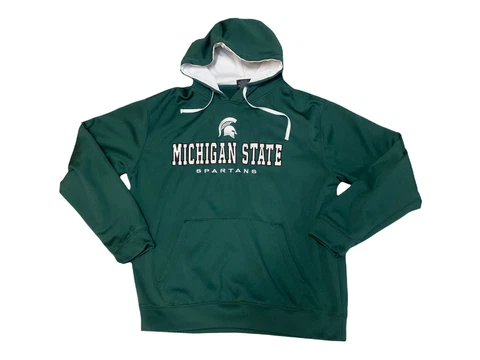 Colosseum Michigan State Spartans Men's XL Hooded Green White sweatshirt Hoodie Cover