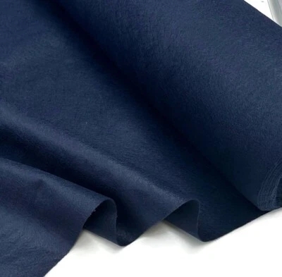 FELT FABRIC Material Craft Plain Colours Polyester 102cm Wide NAVY BLUE - Image 1 of 4