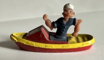 VINTAGE POPEYE THE SAILOR MAN IN BOAT DIECAST #67 CORGI JUNIOR 1980 - Imagem 1 de 4