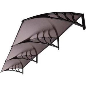 40"x120'' Polycarbonate Window Door Awning Canopy Outdoor Patio Sun Shade Cover - Picture 1 of 11