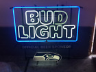 Seattle Seahawks Light Beer 24"x20" Neon Sign Lamp Hanging Nightlight Bar EY  Only $212.70 on eBay