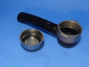 Soporte de filtro portafiltro Delonghi pieza para MO. EC155 + Cesta de doble disparo - En muy buena condición - Imagen 1 de 10