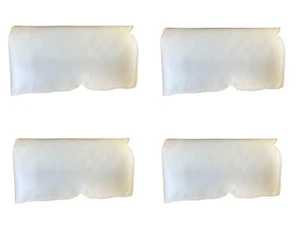 Napkins Embroidered Ivory Flower 4Pack Kitchen Serviettes - Picture 1 of 1