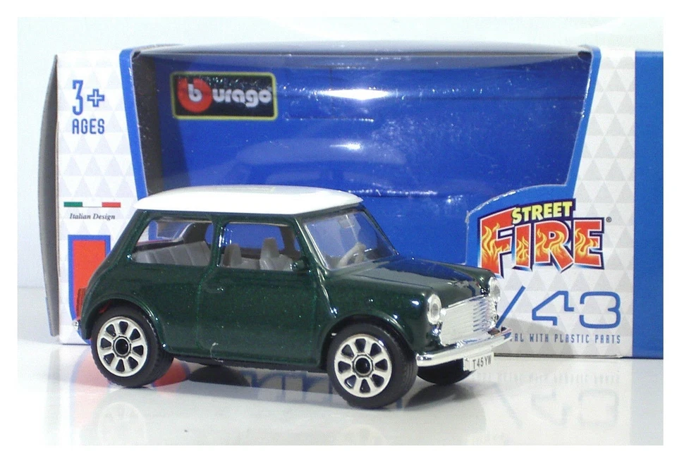 Mini Cooper modellismo 1:43 Burago Bburago metal Street Fire - Immagine 1 di 1