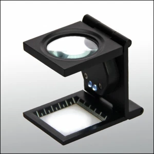 SAFE LENTE CONTAFILI D PRECISIONE METALLO LUCE PER FRANCOBOLLI INGRANDIMENTO 10X - Imagen 1 de 1