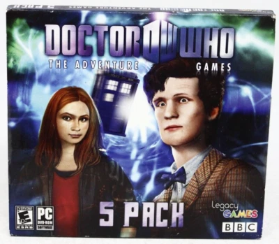 Doctor Who The Adventure Games BBC Puzzle PC Game 5 Game Pack 1 CD New See Desc - Image 1 of 4