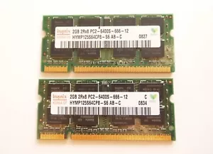 Hynix 2GB PC2-6400S 2RX8 DDR2-800MHz 200PIN SODIMM Laptop Memory RAM - Picture 1 of 2