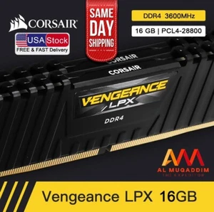 Original CORSAIR Vengeance LPX 16GB x 1 Gaming PC RAM | DDR4 (PC4 28800) 3600Mhz - Picture 1 of 5