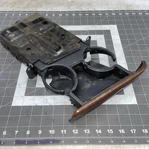 2001 2003 Ford Windstar Front Center Dash Cup Holder Woodgrain ROUGH - Picture 1 of 9