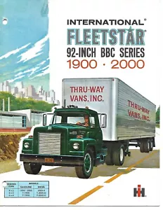 Truck Brochure - International IH - Fleetstar 92 in.BBC series 1900 2000 (T4384) - Picture 1 of 1
