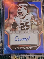 Colby Wooden 2023 Prizm Draft Picks Rookie Blue Prizm RC Auto 149 / 149 LOP 🔥 