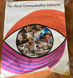 Kodak 1970 Visual Communicator Instructor Póster Carreras Gráficos coloridos - Imagen 1 de 11