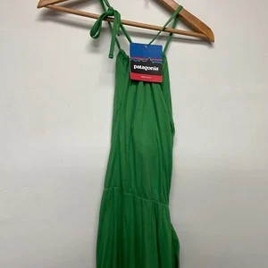 New Patatgonia Lithia Dress Womens Size M Green Organic Cotton 2008 - Picture 1 of 6