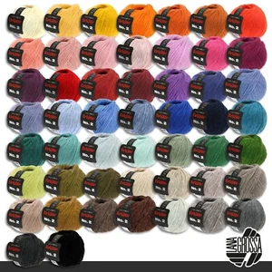 Lana Grossa 50 g Brigitte No. 2 Netzgarn Wolle Garn Alpaka Baumwolle 51 Farben - Bild 1 von 103