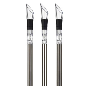Wine Chiller Stick Stainless Steel Barware Wine Pourer w/Chill Rod Bottle Cooler - Picture 1 of 12