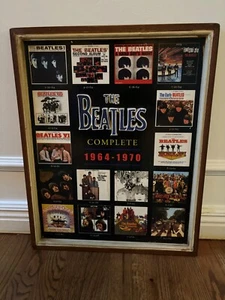 The BEATLES Complete Album Covers 1964- 1970 Wood Wall Art Vintage 1970's. - Picture 1 of 3