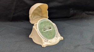 Vintage Art Deco Celluloid Warner Ring Box Clamshell Jewelry Presentation - Imagen 1 de 4