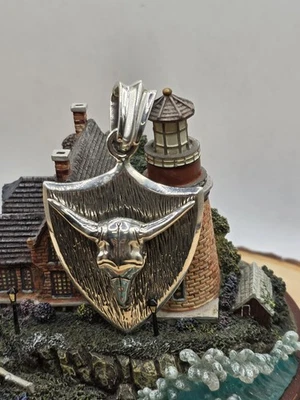 Colgante hecho a mano de plata de ley 925, escudo etiqueta de perro calavera de toro, pesado. Nuevo Foto 1 de 4