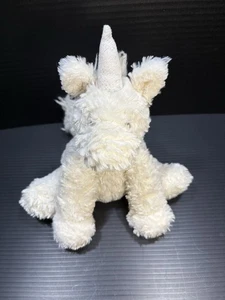 Jellycat London Fuddlewuddle White Unicorn 10" Plush Stuffed Animal Sparkle Horn - Picture 1 of 11