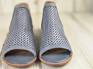 Sofft Nalda Blue Open Toe Leather Slingback Sandals Comfort Shoes Women's 7M - Picture 1 of 7