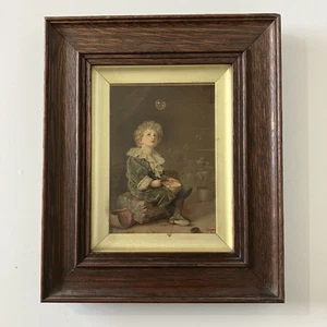 Bubbles Print Painting Framed John Everett Millais Pears Soap Antique Frame - Picture 1 of 6