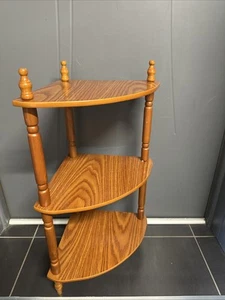 Antik Regal D’Winkel Bis Drei Ebenen IN Holz Gedreht – Handwerk - Bild 1 von 14