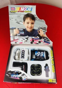 Nascar Mega Bloks - Jeff Burton #99 - 96 Pieces Building Set Car & Driver NEW - Picture 1 of 5