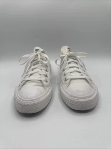Sneakers basse Converse Chuck Taylor All Star bianche in tela da donna taglia 8 - Foto 1 di 14