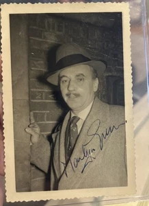Foto autografa originale personale 3,5x5 firmata attore Martyn Green - Foto 1 di 2