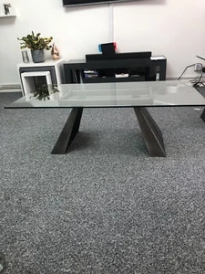 glass top coffee table set - Picture 1 of 12
