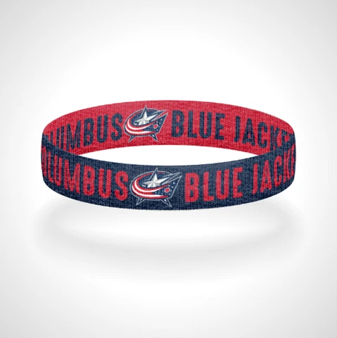 Reversible Columbus Blue Jackets Bracelet Wristband Out Of Our Blue. We Rise Cover