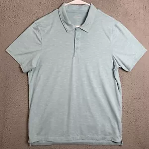 J Crew Polo Shirt Mens Large Wicking Stretch Performance Golf Workwear Green - Picture 1 of 12