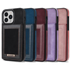 For iPhone 14 13 12 11 Pro Max Magnetic Case Wallet Card Holder Shockproof Cover