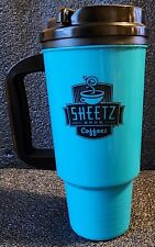 Vintage Whirley 24oz Travel Mug, Sheetz Bros Coffee, Teal, Pennsylvania, USA