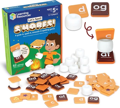 Recursos de aprendizaje Let's Spell S'Mores actividades de aprendizaje de jardín de infantes juguete nuevo Foto 1 de 4