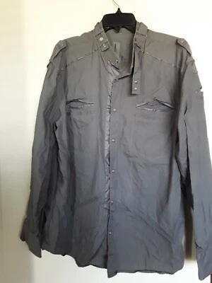 Рубашка Jordan Craig Pearl на пуговицах мужская XL с длинным рукавом серая хлопковая - Изображение 1 из 3