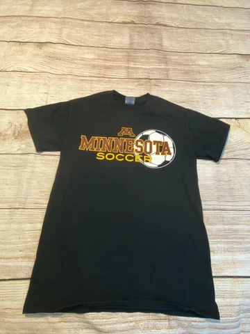 NICE University of Minnesota Golden Gophers Soccer Black T-Shirt Men's Small Cover