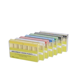 200Pcs/Pack Dental Endodontic Absorbent Paper Points Sterile Gutta Percha 22Size - Picture 1 of 38