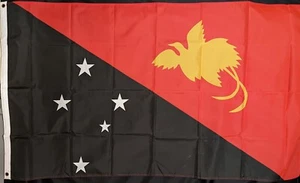 3ftx4ft PAPUA NEW GUINEA Flag Polyester w/Brass Grommets Bird of Paradise - Picture 1 of 7