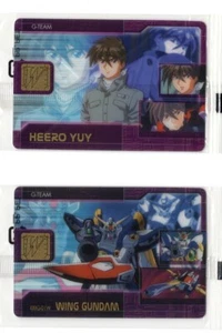 2 pcs plastic card Gundam Wing W anime Heero Yuy XXXG-01W DX07-035-152 - Picture 1 of 5